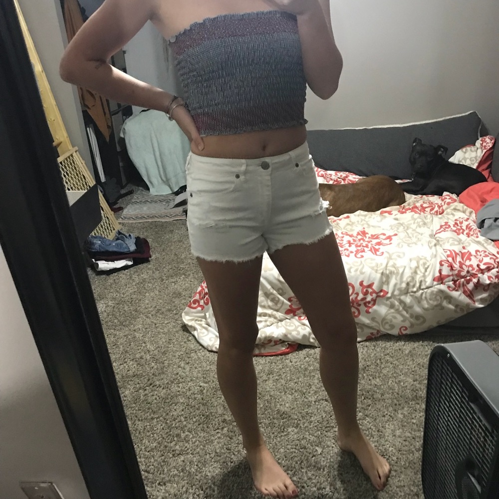 High rise shorts